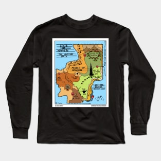 The State Of Nowhere Funny Geography Novelty Gift Long Sleeve T-Shirt